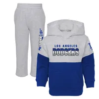 Toddler Royal/Heather Gray Los Angeles Dodgers Two-Piece Playmaker Set