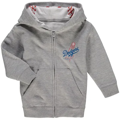 Soft as a Grape Braves Baseball Print Full-Zip Hoodie - Youth