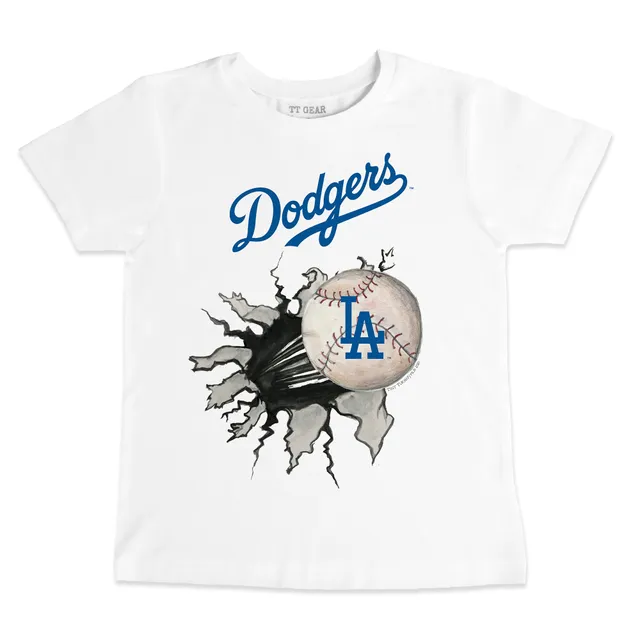 Los Angeles Dodgers Tiny Turnip Women's Bronto T-Shirt - Royal