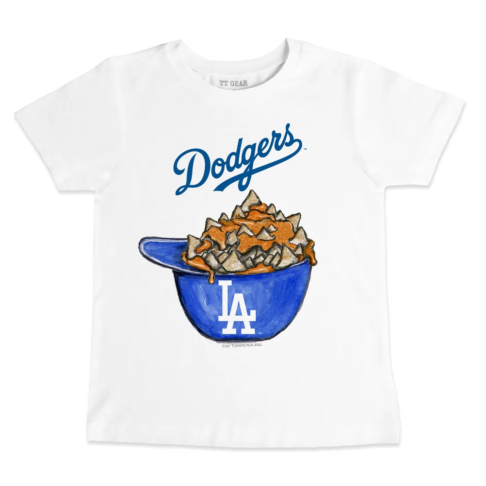 Lids Los Angeles Dodgers Tiny Turnip Youth Base Stripe T-Shirt - White