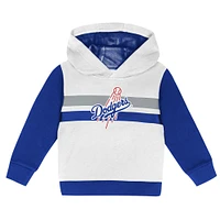 Ensemble sweat à capuche et pantalon de survêtement pour tout-petits blanc/bleu roi des Dodgers Los Angeles