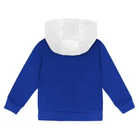 Ensemble sweat à capuche et pantalon de survêtement pour tout-petits blanc/bleu roi des Dodgers Los Angeles
