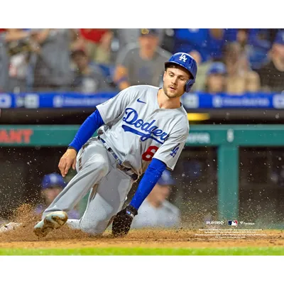 Max Muncy Los Angeles Dodgers Unsigned Batting at Dodger Stadium Photograph