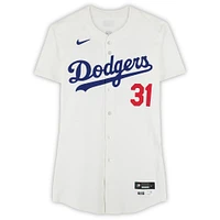 Tyler Glasnow Los Angeles Dodgers Player-Issued #31 White Jersey from the 2024 MLB Season