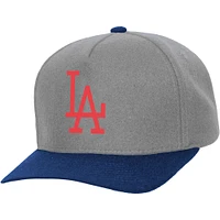 Unisex Mitchell & Ness  Gray Los Angeles Dodgers Basic Coop Pro Adjustable Hat