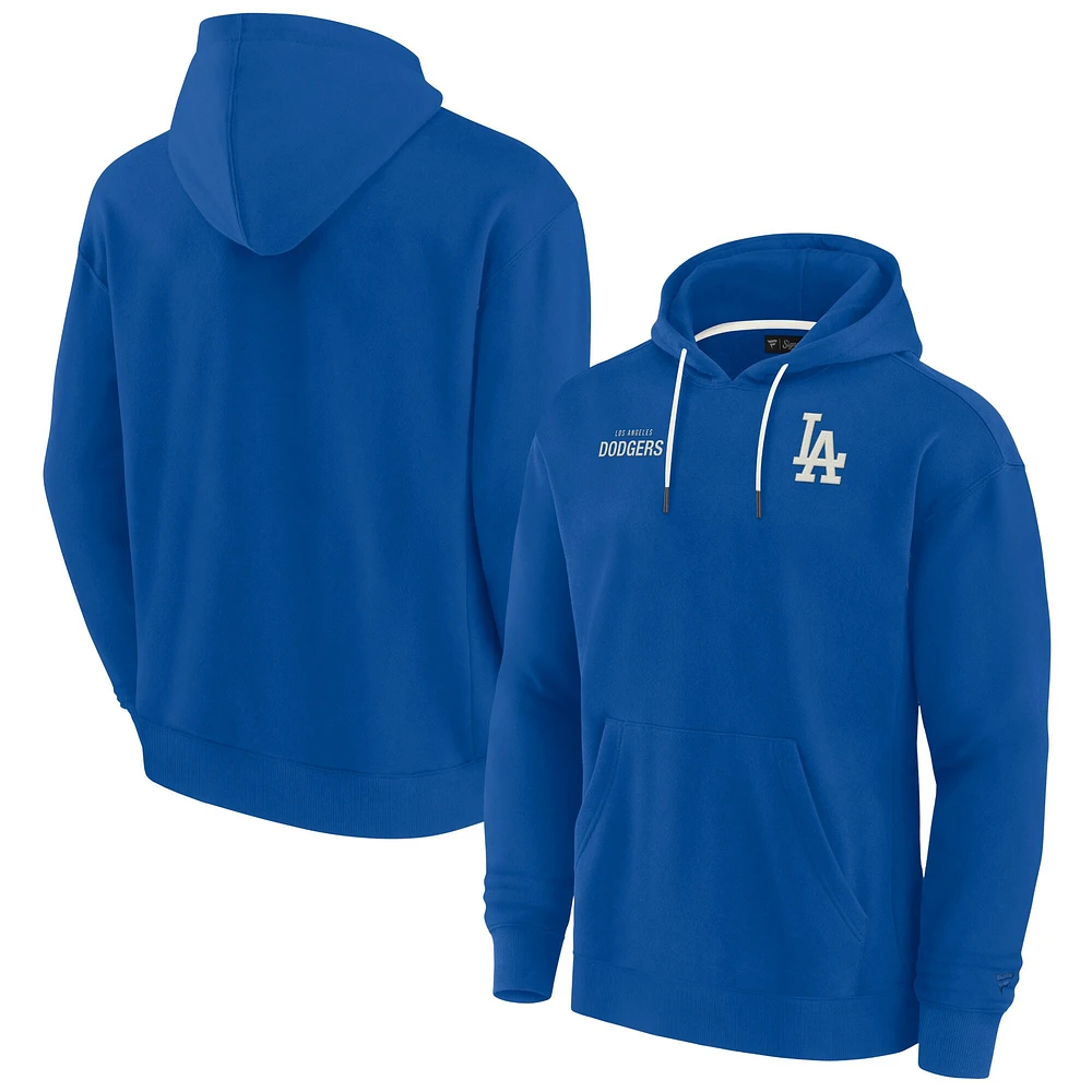 Sweat à capuche unisexe Fanatics Royal Los Angeles Dodgers Elements en polaire super douce