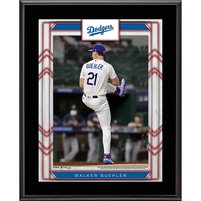 Plaque de nom de joueur sublimée Walker Buehler Los Angeles Dodgers 10,5'' x 13''