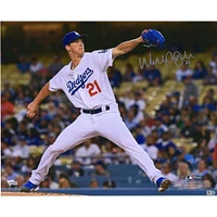 Walker Buehler Los Angeles Dodgers Autographed 16" x 20" Pitching Photograph