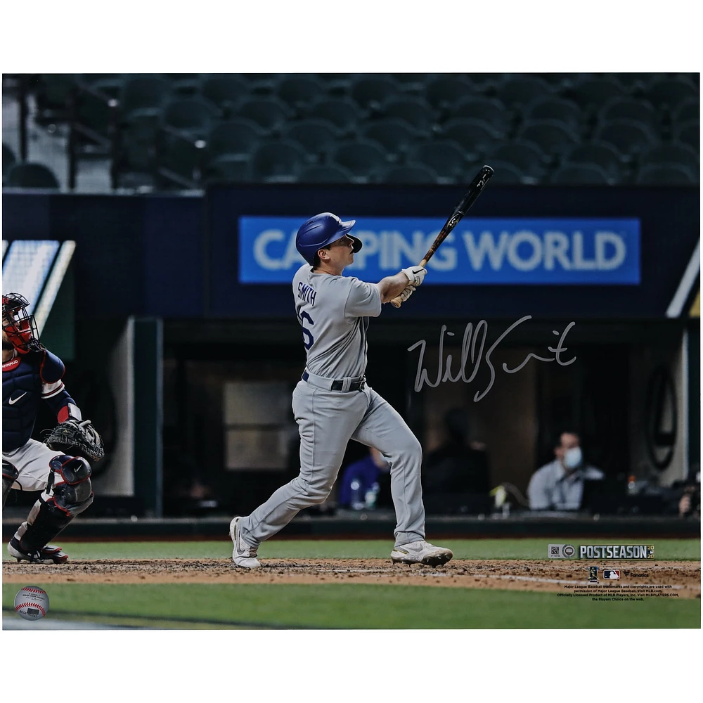 Will Smith Los Angeles Dodgers Autographed 16" x 20" 2020 NLCS Game 5 Home Run Photograph