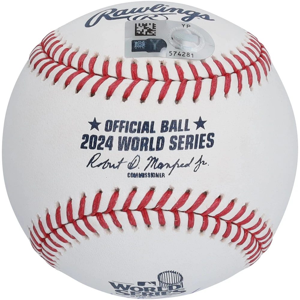 Will Smith Los Angeles Dodgers Autographed 2024 World Series Logo Baseball
