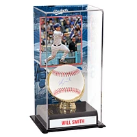 Will Smith Los Angeles Dodgers Autographed Baseball and Sublimated Gold Glove Display Case with Image