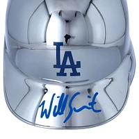 Will Smith Los Angeles Dodgers Autographed Chrome Mini Batting Helmet