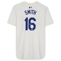 Will Smith Los Angeles Dodgers Autographed Player-Issued #16 White Jersey from the 2024 MLB Season