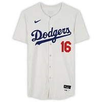 Will Smith Los Angeles Dodgers Autographed Player-Issued #16 White Jersey from the 2024 MLB Season