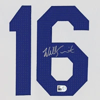 Will Smith Los Angeles Dodgers Autographed Player-Issued #16 White Jersey from the 2024 MLB Season