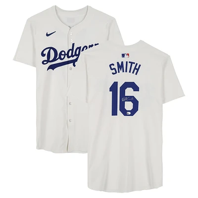 Will Smith Los Angeles Dodgers Autographed Player-Issued #16 White Jersey from the 2024 MLB Season