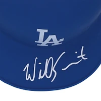 Will Smith Los Angeles Dodgers Autographed Rawlings Royal Matte Mini Batting Helmet