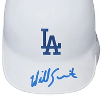 Will Smith Los Angeles Dodgers Autographed White Matte Mini Batting Helmet