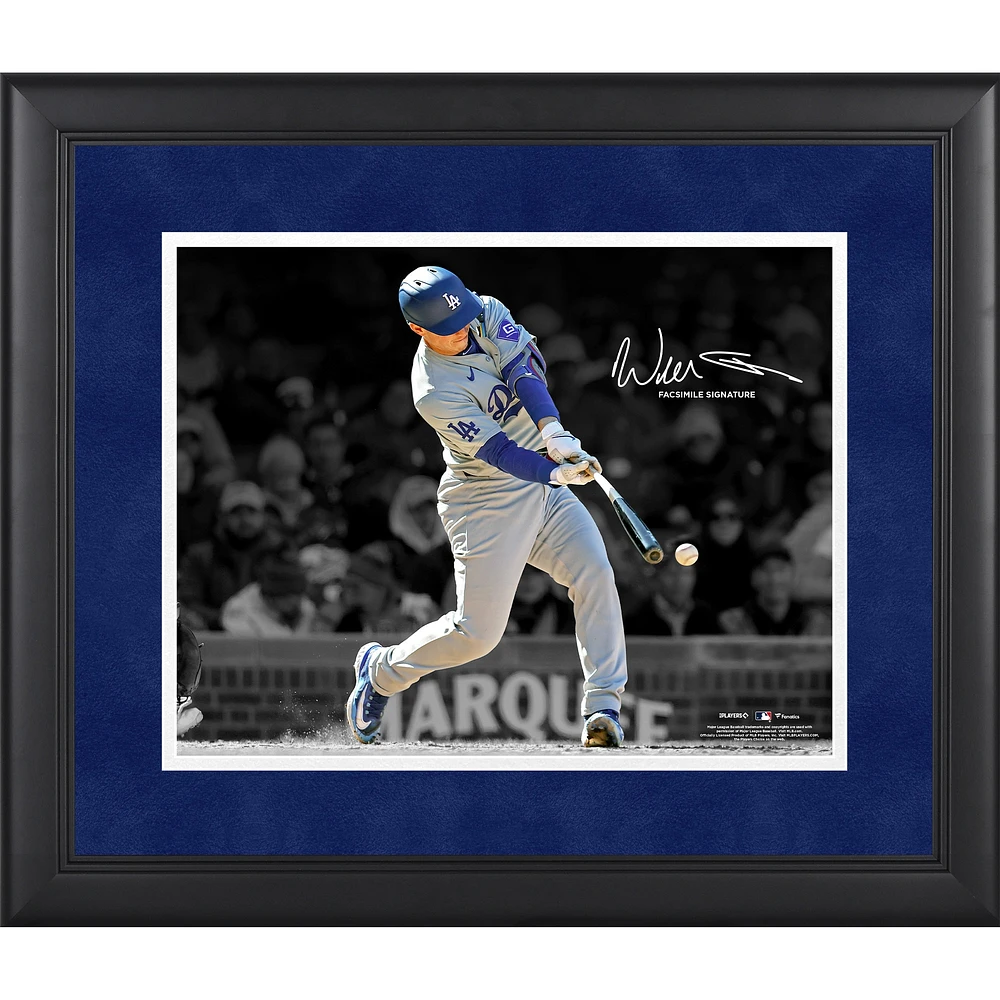 Will Smith Los Angeles Dodgers Facsimile Signature Framed 11" x 14" Spotlight Photograph