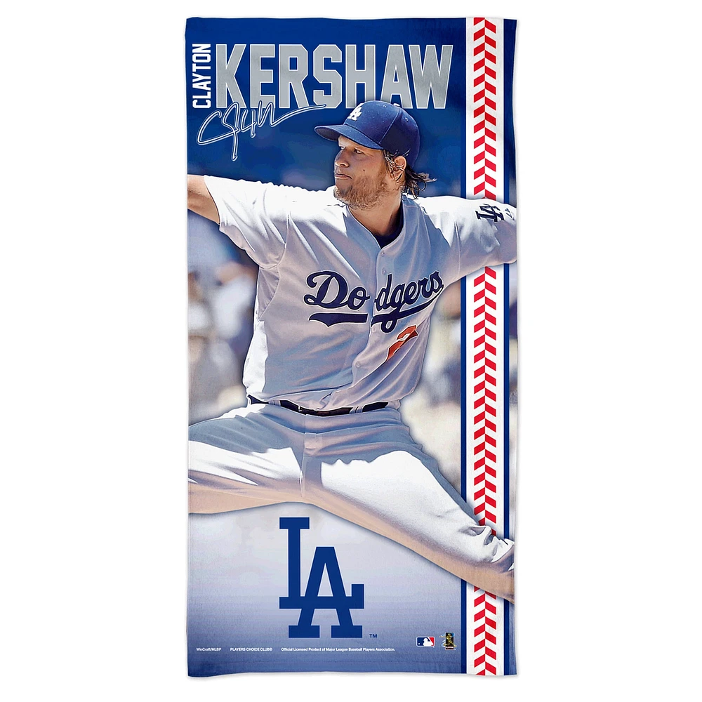 WinCraft Clayton Kershaw Los Angeles Dodgers 30" x 60" Spectra Player Beach Towel