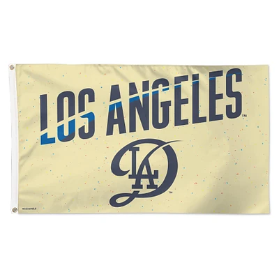 WinCraft Los Angeles Dodgers 2024 City Connect Drapeau de luxe unilatéral 3' x 5'