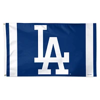 Drapeau simple face de luxe à rayures verticales WinCraft Los Angeles Dodgers 3' x 5'