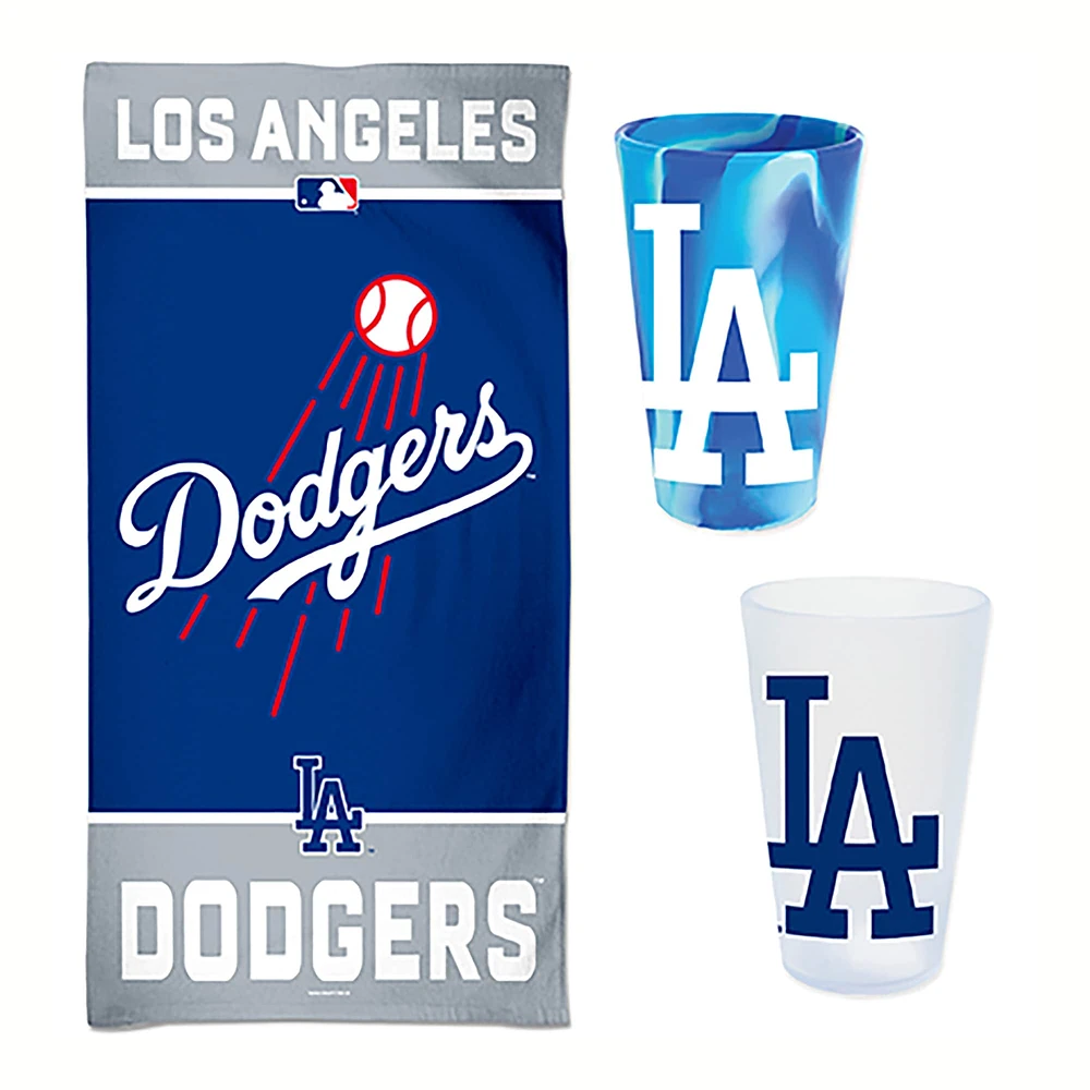 Pack d'accessoires pour la journée à la plage WinCraft Los Angeles Dodgers