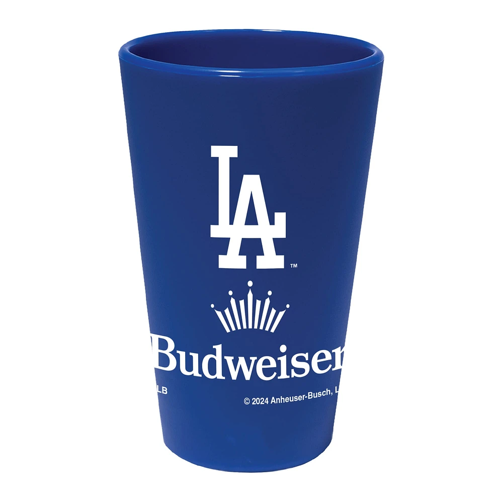 WinCraft Los Angeles Dodgers MLB x Budweiser 16oz. Verre à bière en silicone