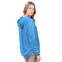 Women's G-III 4Her by Carl Banks  Light Blue Los Angeles Dodgers Jordan Angel Raglan Fleece Pullover Hoodie