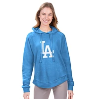 Women's G-III 4Her by Carl Banks  Light Blue Los Angeles Dodgers Jordan Angel Raglan Fleece Pullover Hoodie