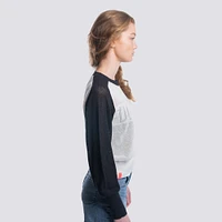 Pull à col cranté en maille Seraphina bleu marine pour femme des Dodgers de Los Angeles Lusso