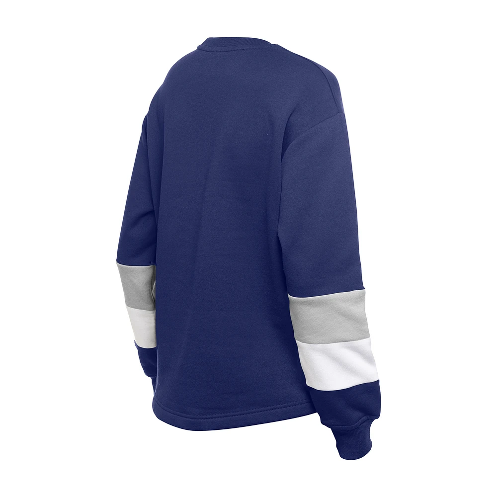 Women's New Era  Blue Los Angeles Dodgers Game Day Color Pullover Sweatshirt