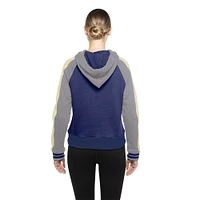 Women's New Era  Royal Los Angeles Dodgers Cooperstown Collection Cropped Raglan Pullover Hoodie