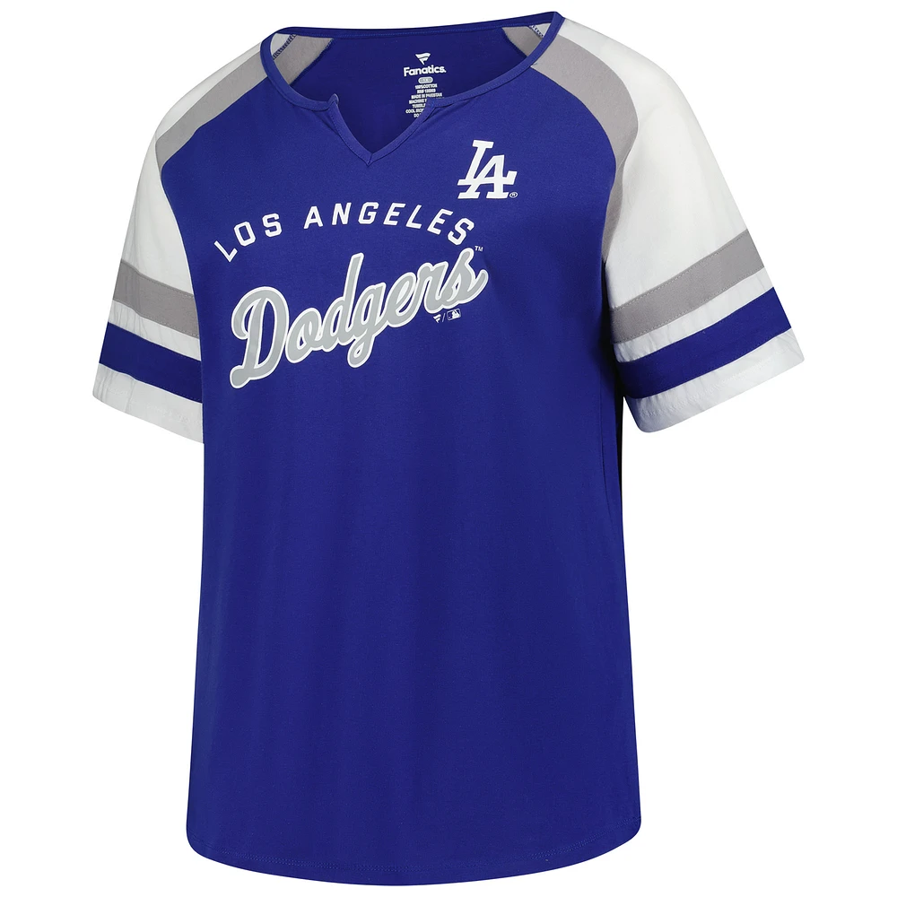 Women's Profile Shohei Ohtani Royal Los Angeles Dodgers Plus Name & Number Raglan T-Shirt