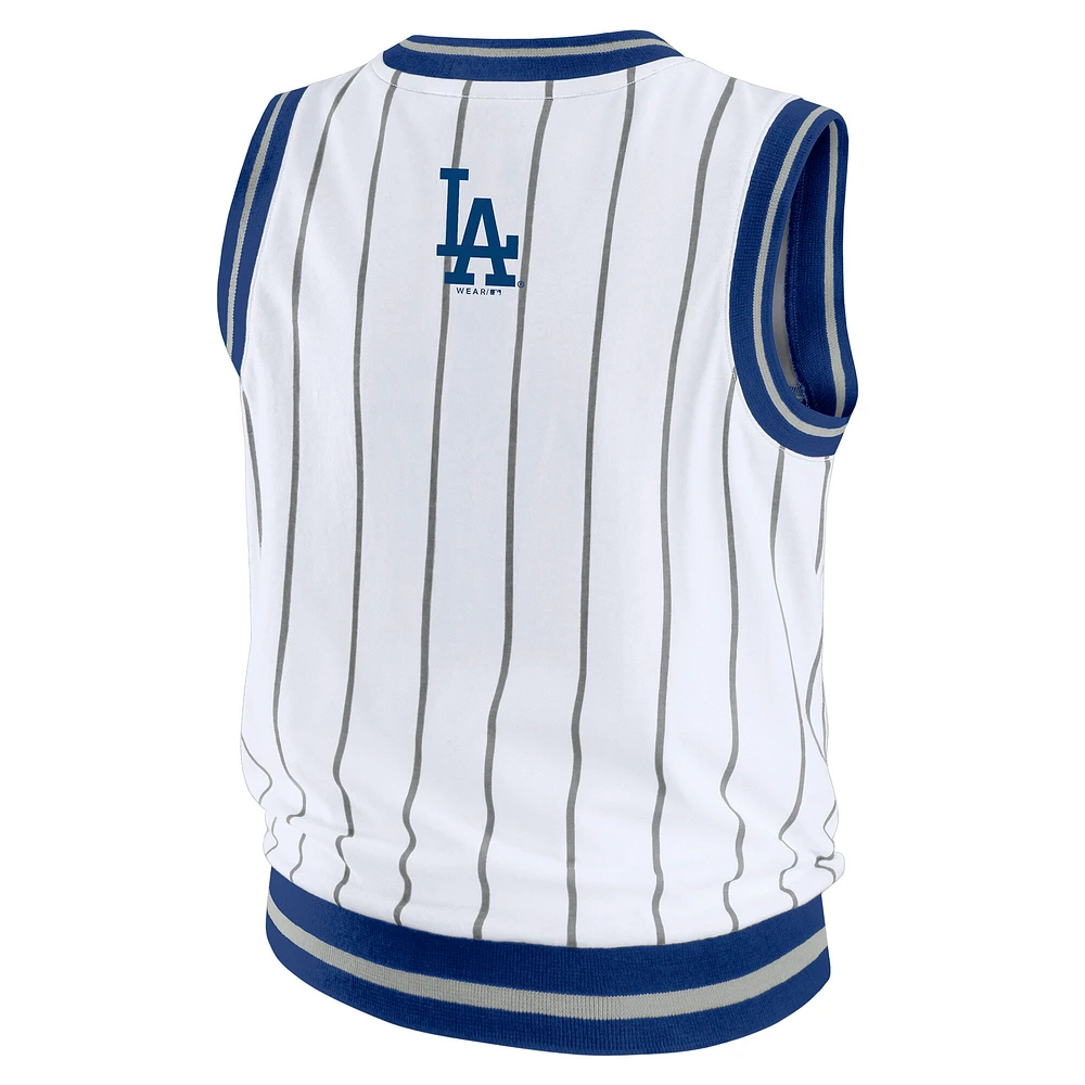 Women's WEAR by Erin Andrews  White Los Angeles Dodgers Sporty Tank Top