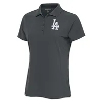 Los Angeles Dodgers Antigua Women's Tribute Polo - Gray Size: Small