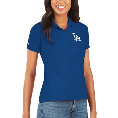 Women's Antigua Royal Los Angeles Dodgers Legacy Pique Polo