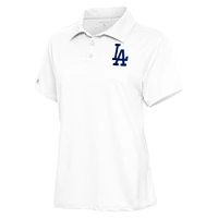 Women's Antigua  White Los Angeles Dodgers Motivated Polo