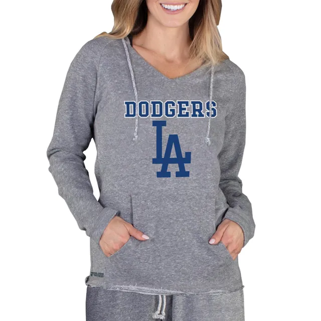 Lids Los Angeles Dodgers DKNY Sport Women's Bobbi Colorblock Pullover Hoodie  - Royal/White