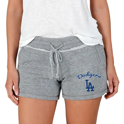 Los Angeles Dodgers Concepts Sport Women's Mainstream Terry Shorts - Gray