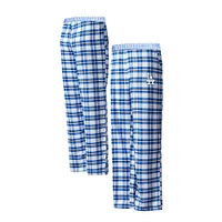 Pantalon de nuit en flanelle Concepts Sport Royal/Noir Los Angeles Dodgers Sienna pour femmes