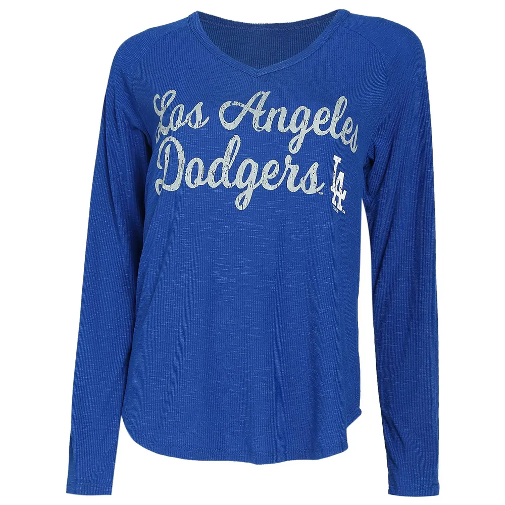 Los Angeles Dodgers Concepts Sport Women's Composure Long Sleeve Top - Royal