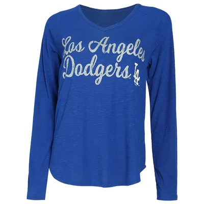 Concepts Sport Los Angeles Dodgers Women's White/Royal Long Sleeve