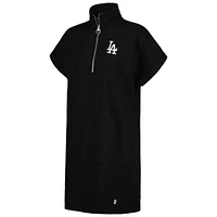 Women's DKNY Sport Black Los Angeles Dodgers Emily Quarter-Zip Sneaker Dress