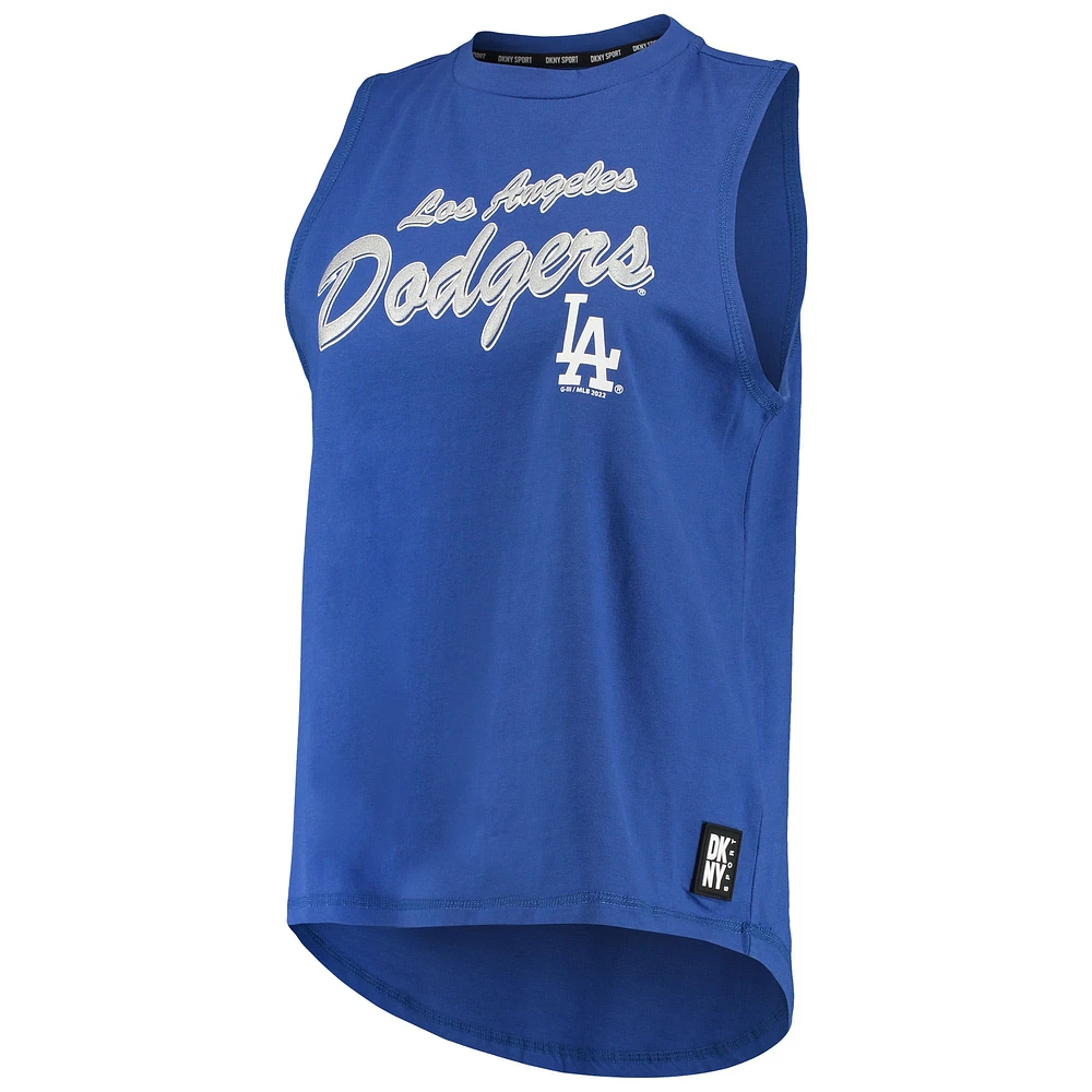 Débardeur DKNY Sport Royal Los Angeles Dodgers Marcie pour femme