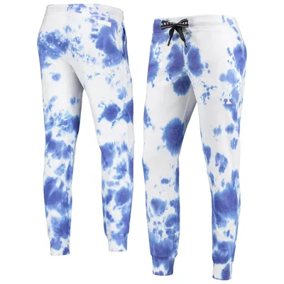 DKNY Women's White, Navy Chicago Bears Melody Tie-Dye Jogger Pants