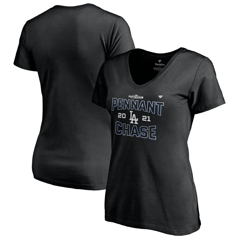 Lids Los Angeles Dodgers Fanatics Branded Women's 2021 Division Series  Winner Locker Room Plus V-Neck T-Shirt - Black