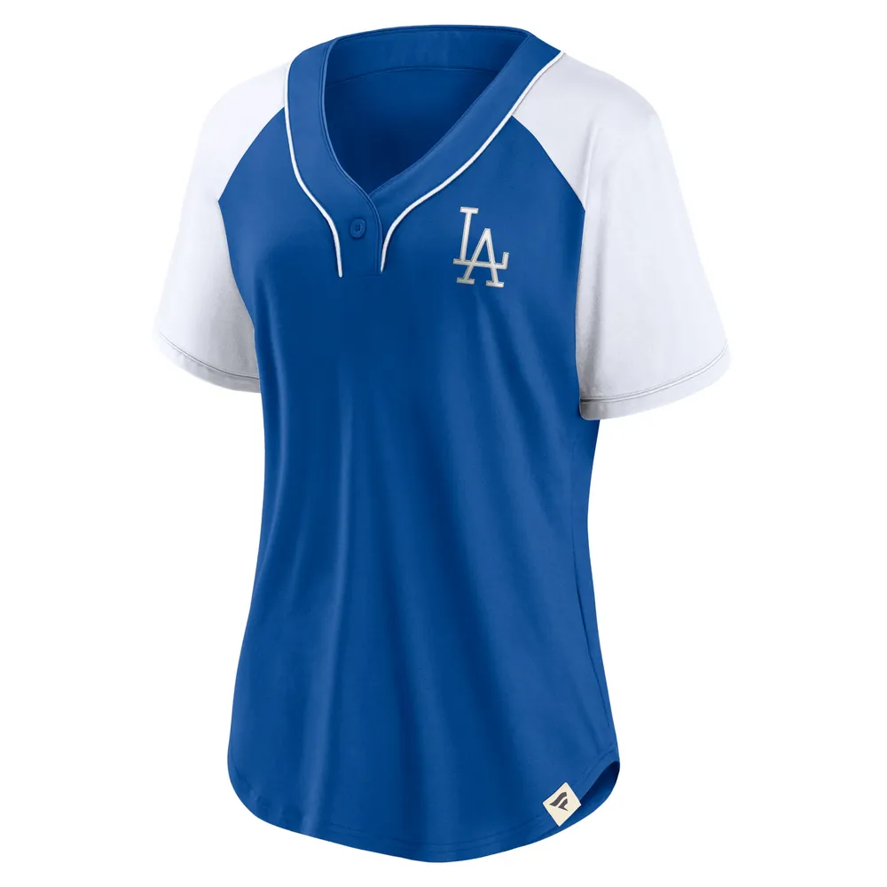 Lids Los Angeles Dodgers Fanatics Branded Women's Bunt Raglan V