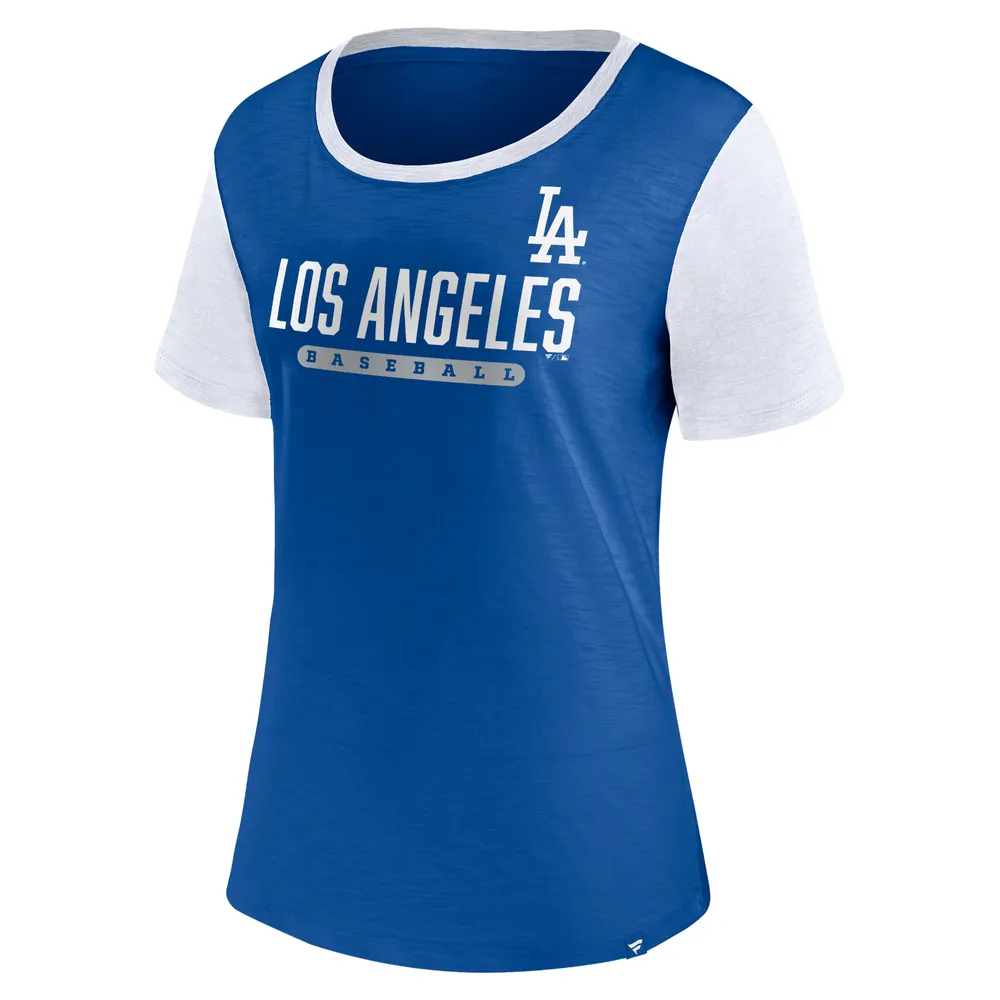 Los Angeles DODGERS with baseball graphic men 2XL blue t-shirt FANATICS NEW