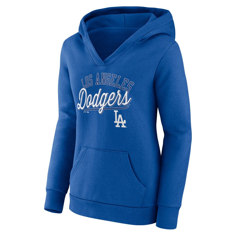 Women's Fanatics Branded Royal Los Angeles Dodgers Official Logo V-Neck Long Sleeve T-Shirt